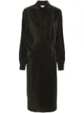 LEMAIRE asymmetric midi shirtdress - Brown
