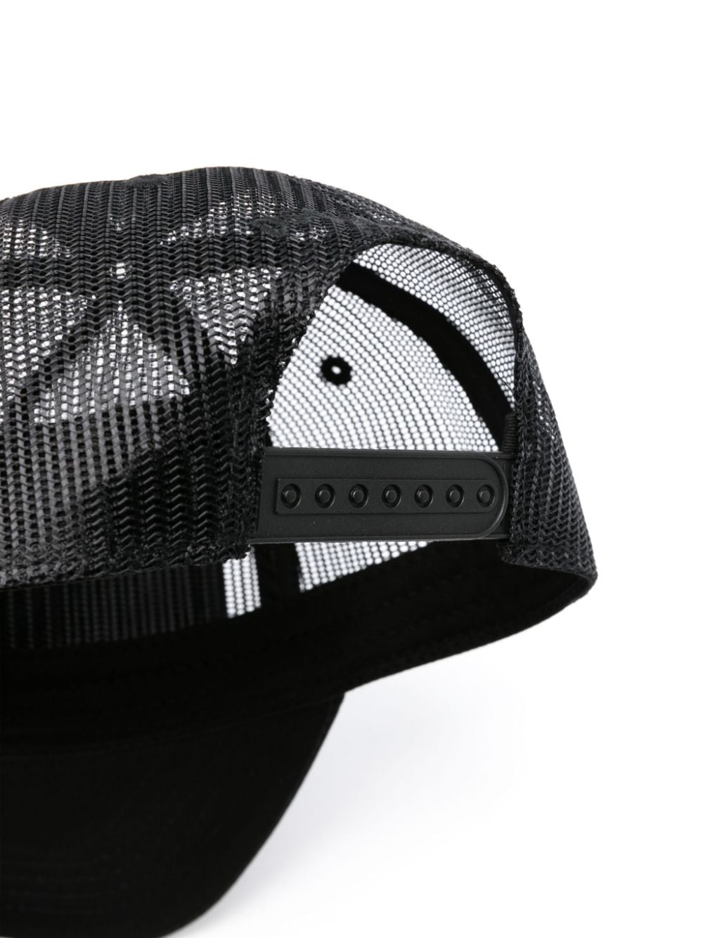 Dsquared2 logo-patch mesh baseball cap - Zwart