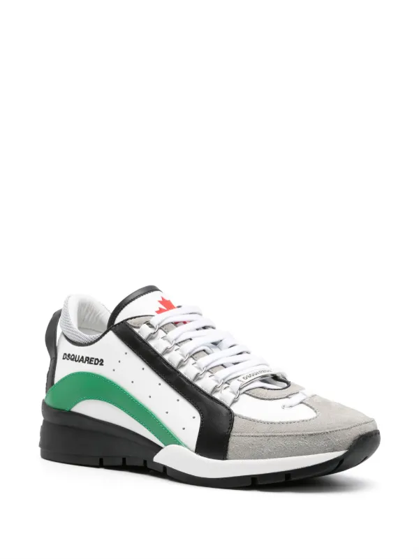 DSQUARED2 Legendary Leather Sneakers White FARFETCH AE