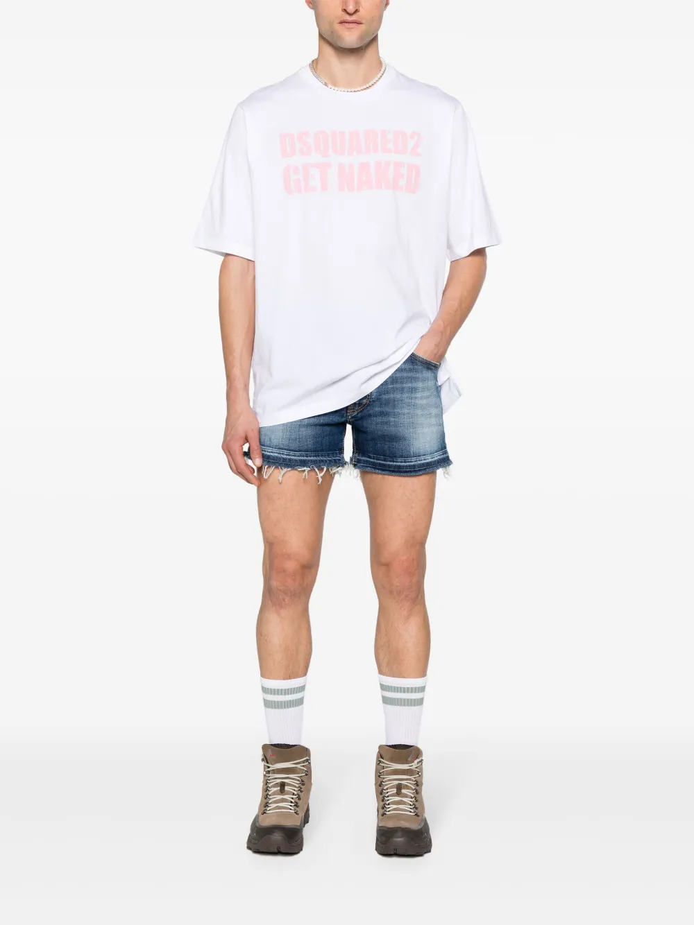 Dsquared2 Sexy 70s denim shorts - Blauw