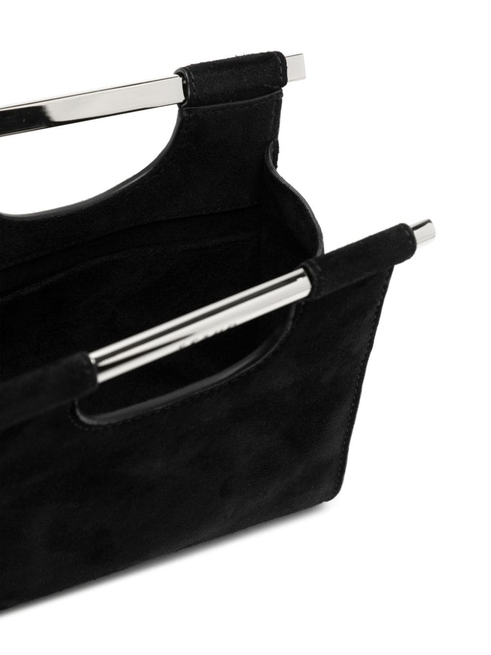 Shop Staud Mini Mar Suede Tote Bag In Black