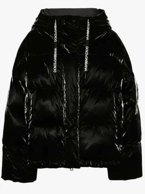 Dolce & Gabbana coated-finish puffer jacket