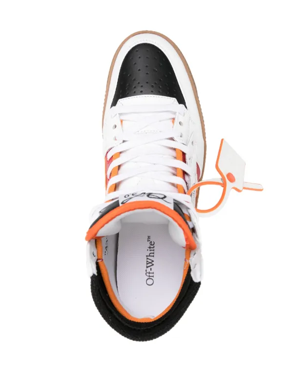 Off-White 3.0 Off Court Leather Sneakers | Red | FARFETCH