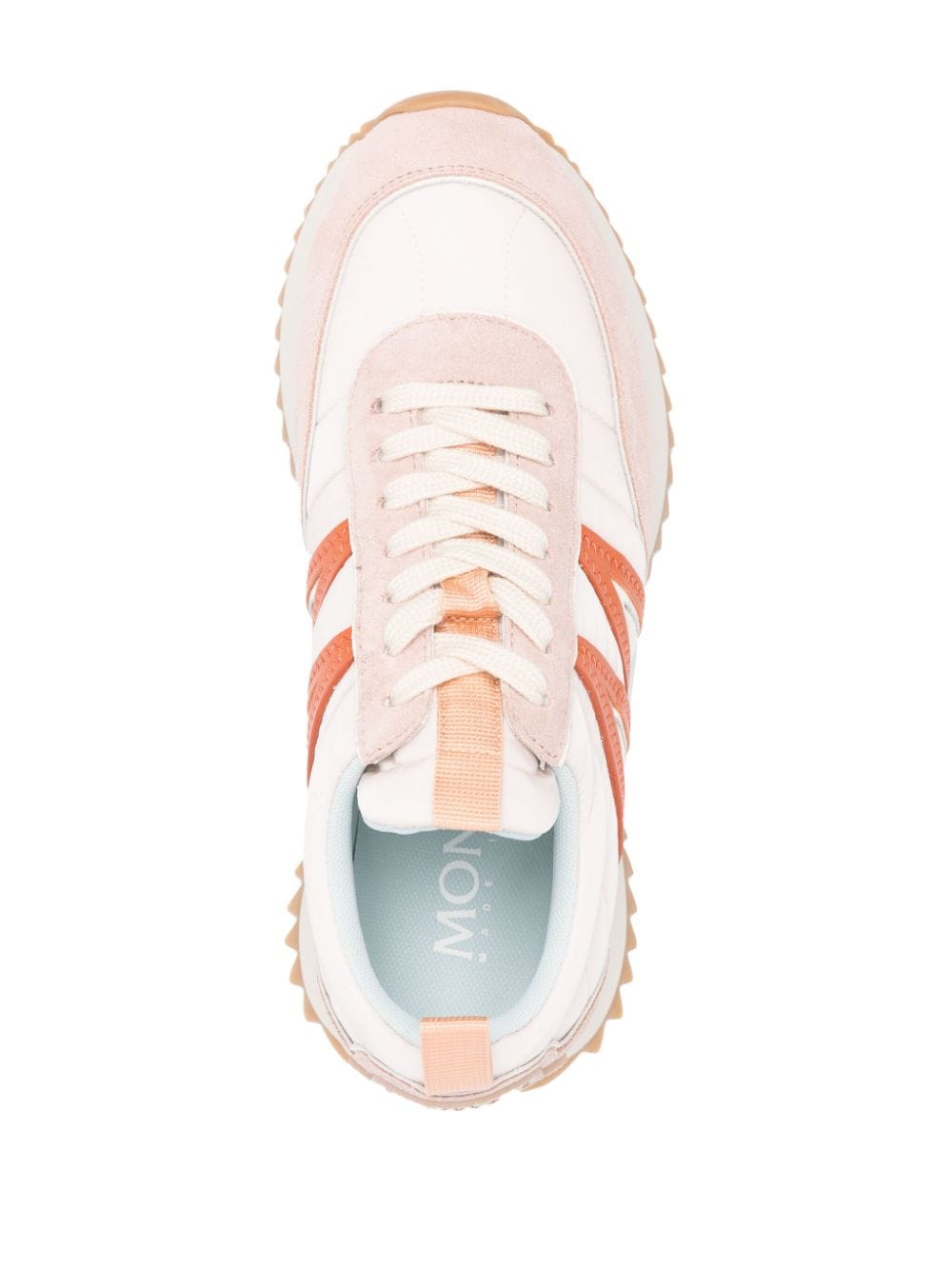 Shop Moncler Pacey Logo-appliqué Sneakers In Pink