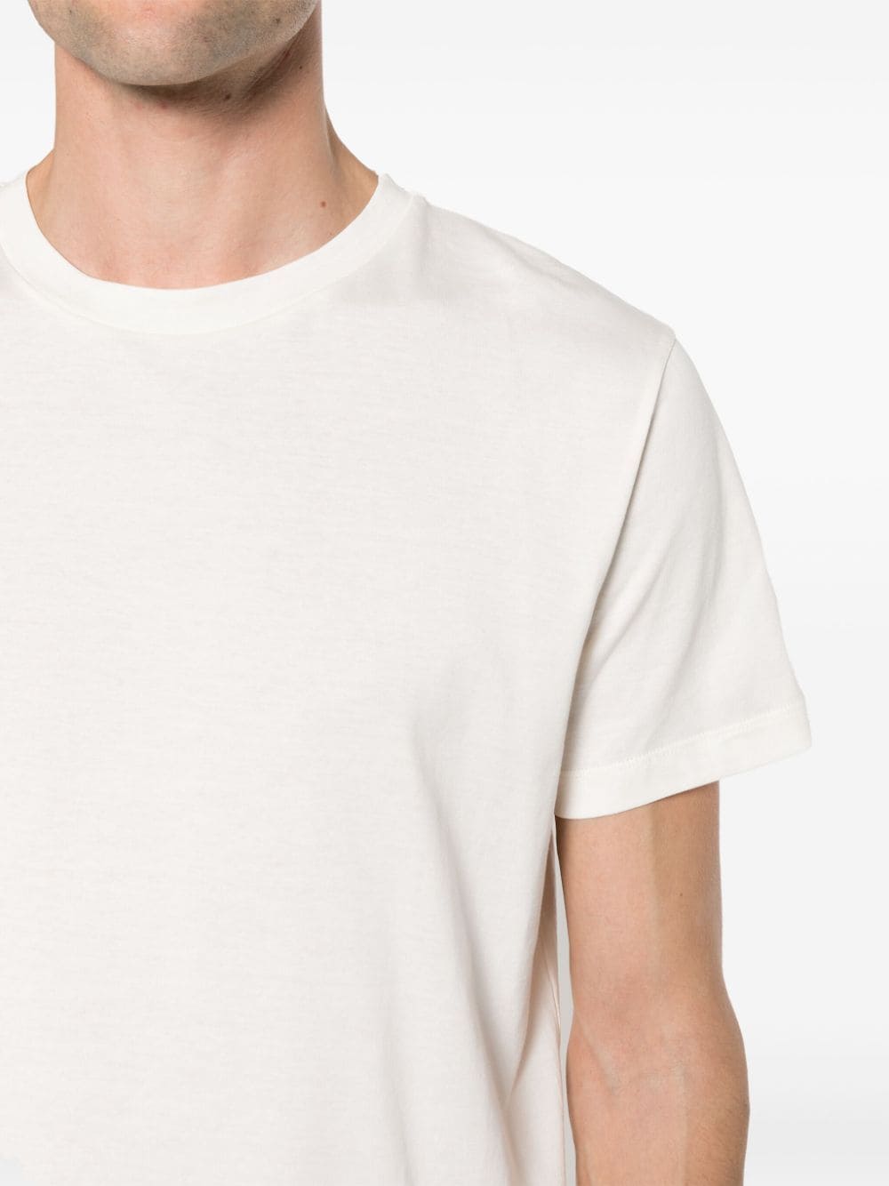 Roberto Collina Katoenen T-shirt met ronde hals Wit