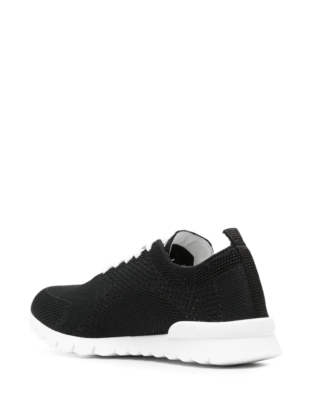 Kiton Geweven pet met geborduurd logo Zwart