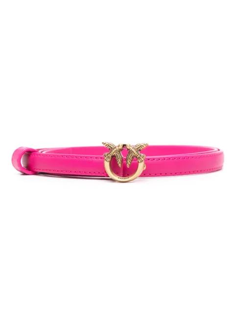 PINKO ceinture en cuir à plaque logo