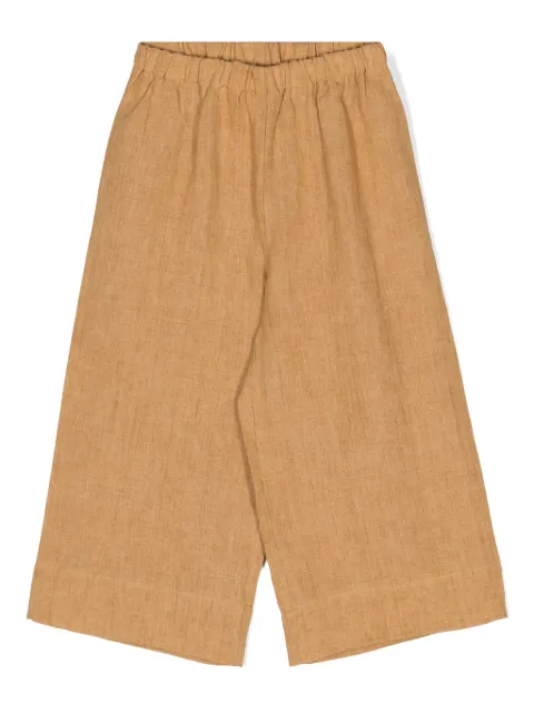 Il Gufo cropped linen trousers