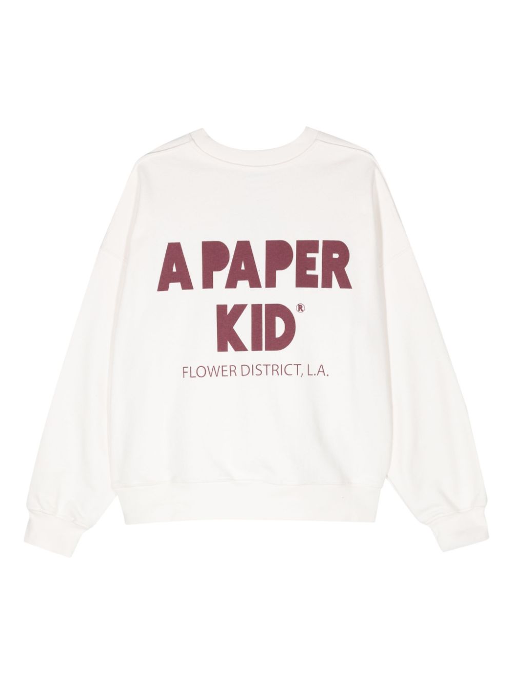 A Paper Kid logo-print cotton sweatshirt - Wit