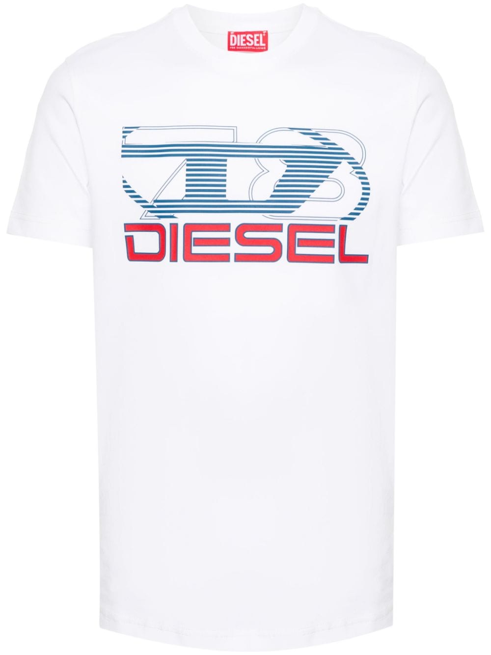 Shop Diesel T-diegor-k74 T-shirt In White