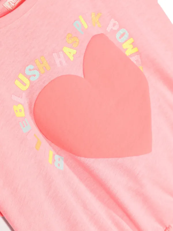 【未使い.セール】billieblush Tシャツ　ハート　3A Billieblush ハート Tシャツ | ピンク | FARFETCH JP