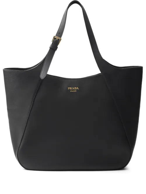 Grand sac à main en cuir - Prada - Modalova
