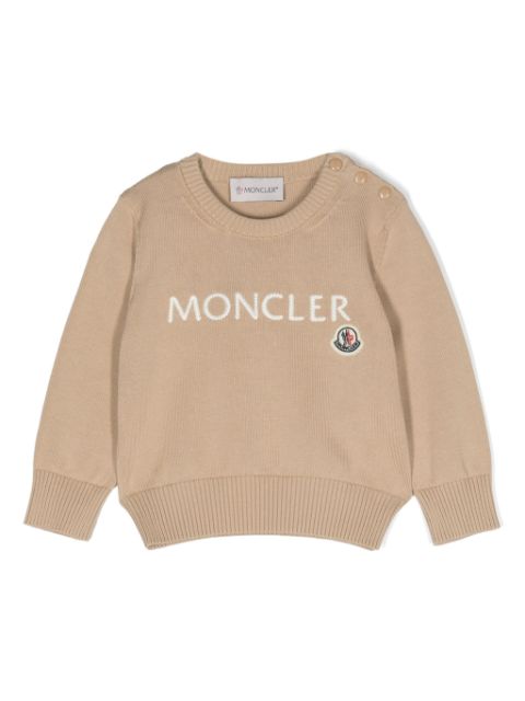 Moncler Enfant embroidered-logo jumper