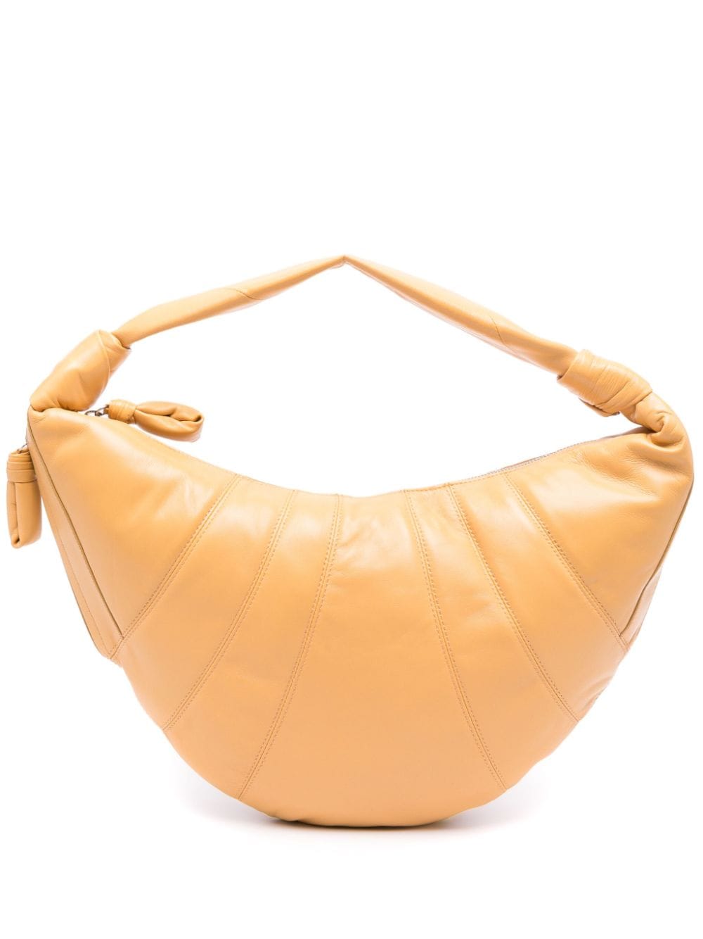 Lemaire Fortune Croissant Leather Bag In Yellow