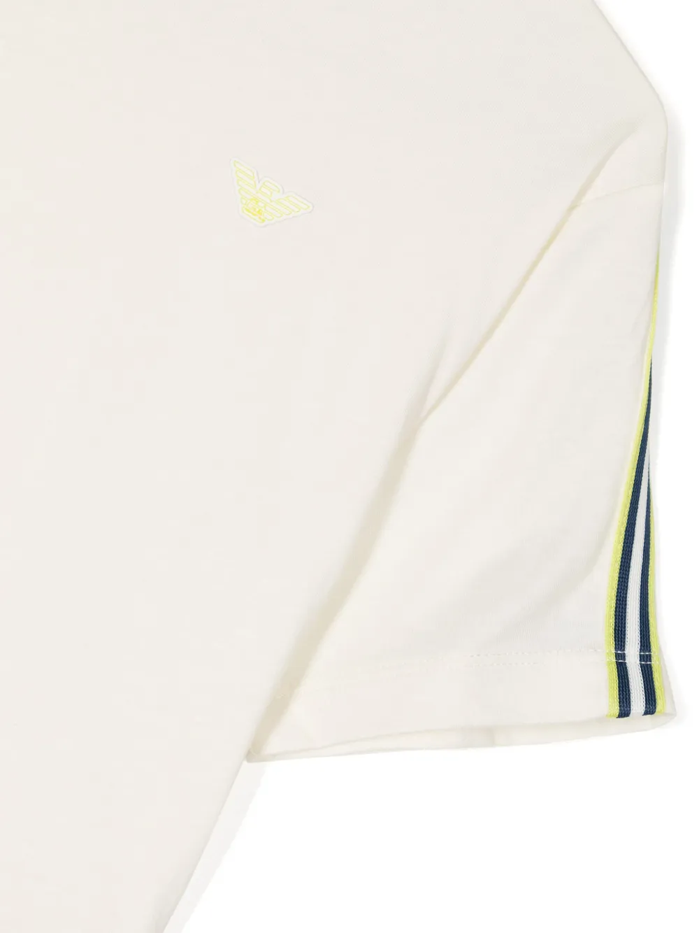 Emporio Armani Kids T-shirt met logo-applicatie Beige