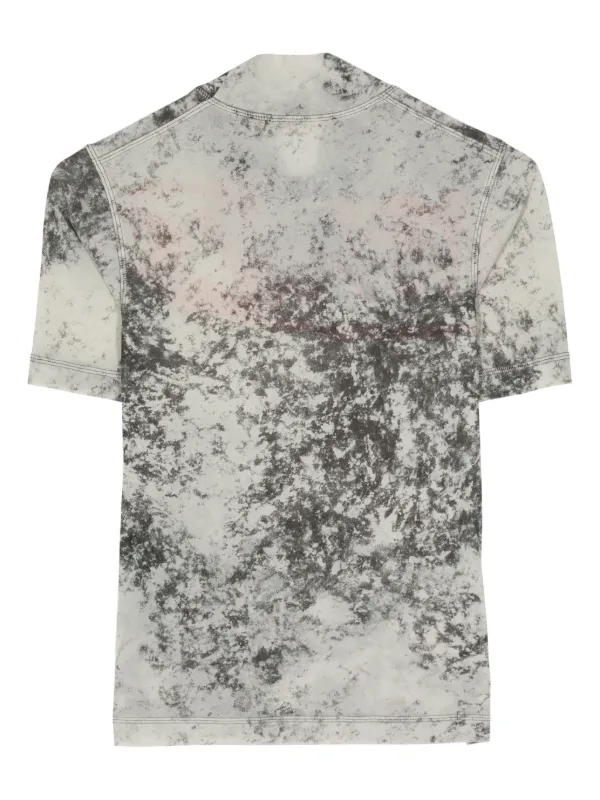 KNWLS Tシャツ KNWLS logo-print bleached-effect T-shirt | Grey | FARFETCH HK