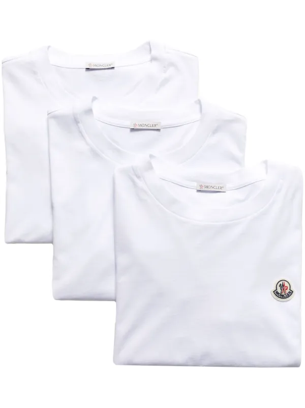 Plain white moncler t new arrivals shirt