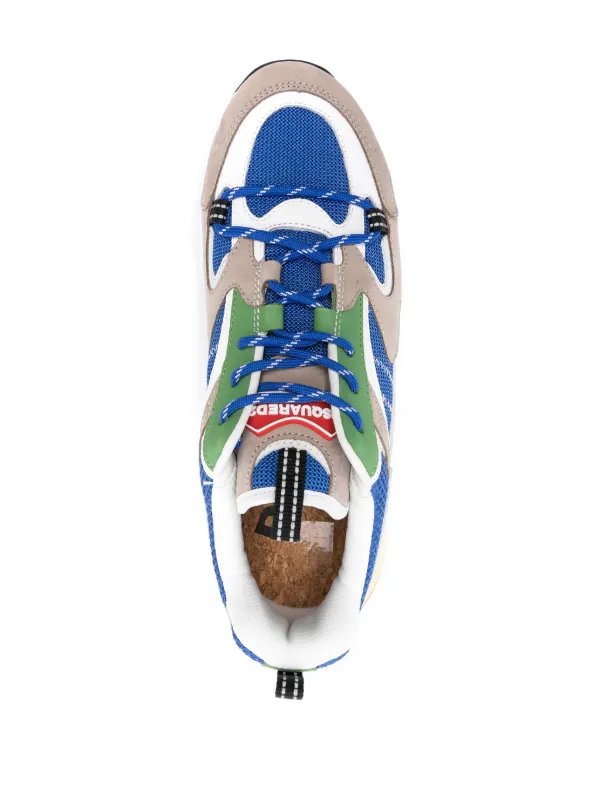 DSQUARED2 Bubble Panelled Sneakers | Blue | FARFETCH