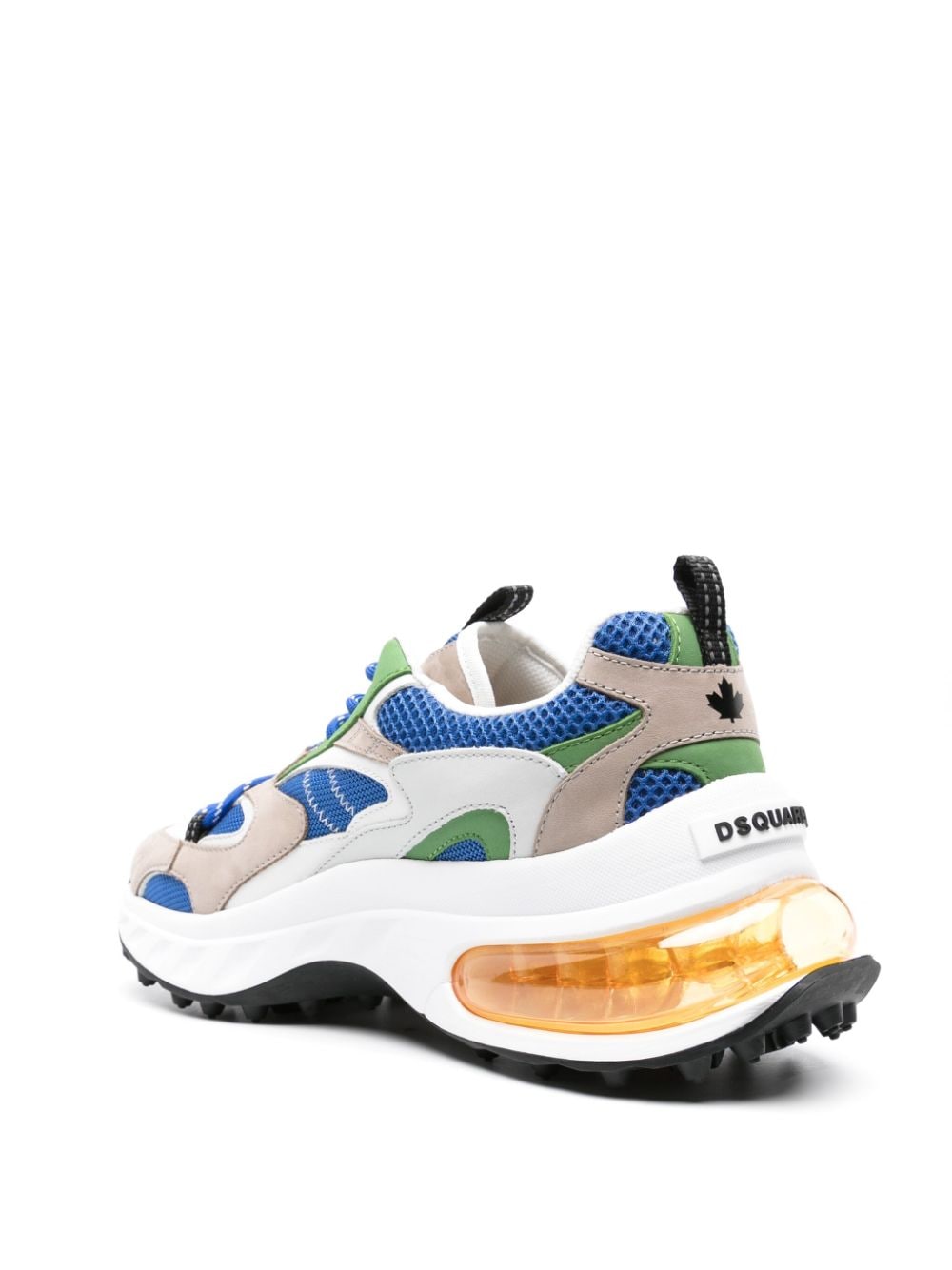 Shop Dsquared2 Bubble Panelled Sneakers In Blue