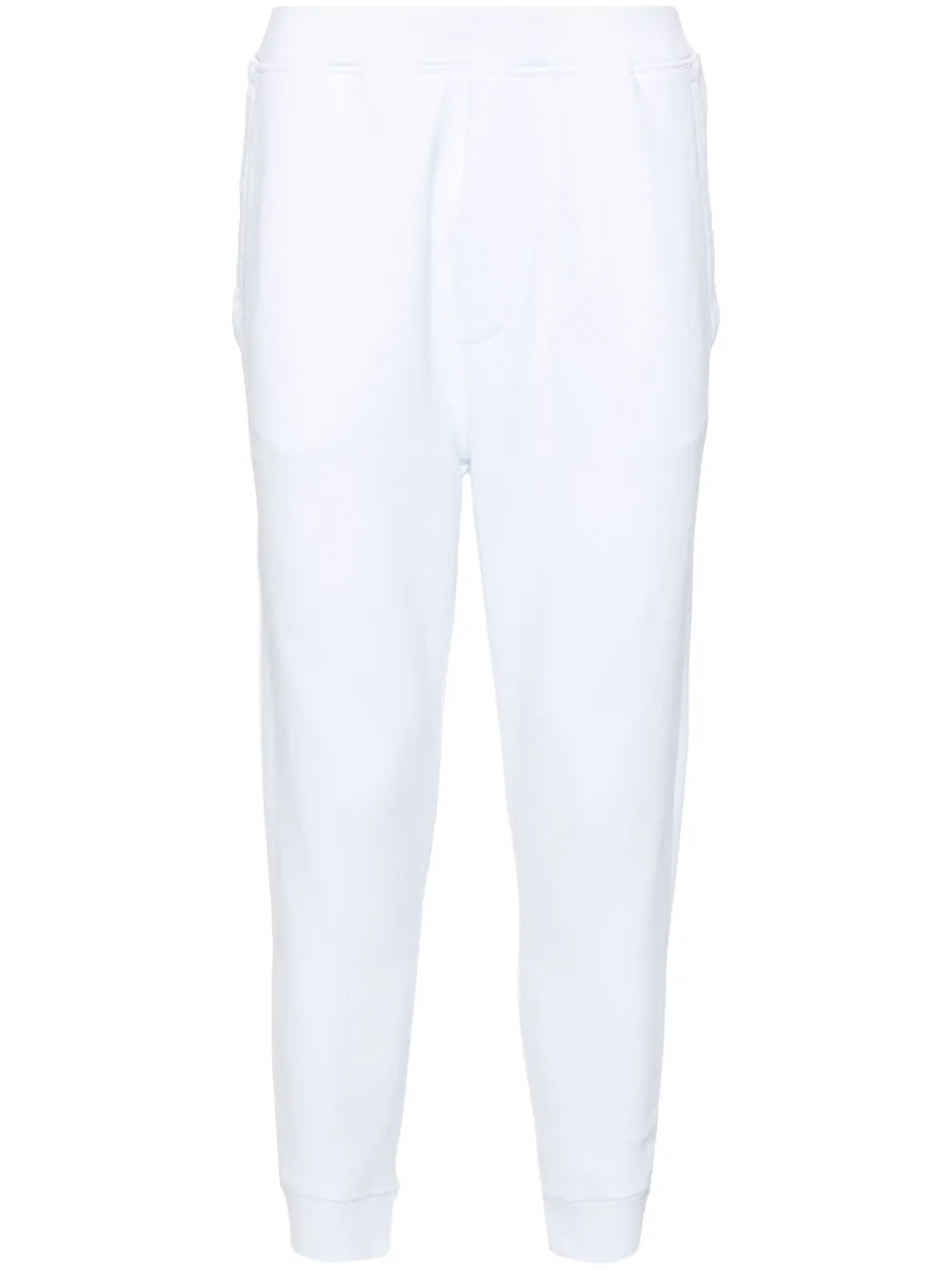 Dsquared2 mid-rise cotton track trousers - Bianco