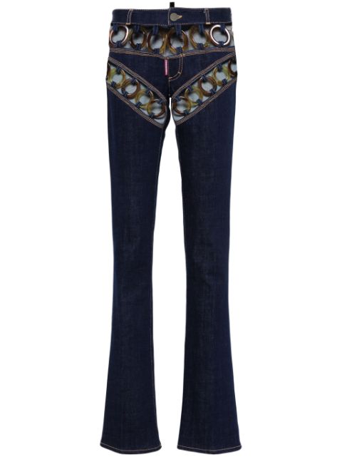 DSQUARED2 Woodstock Trumpet flared jeans Women