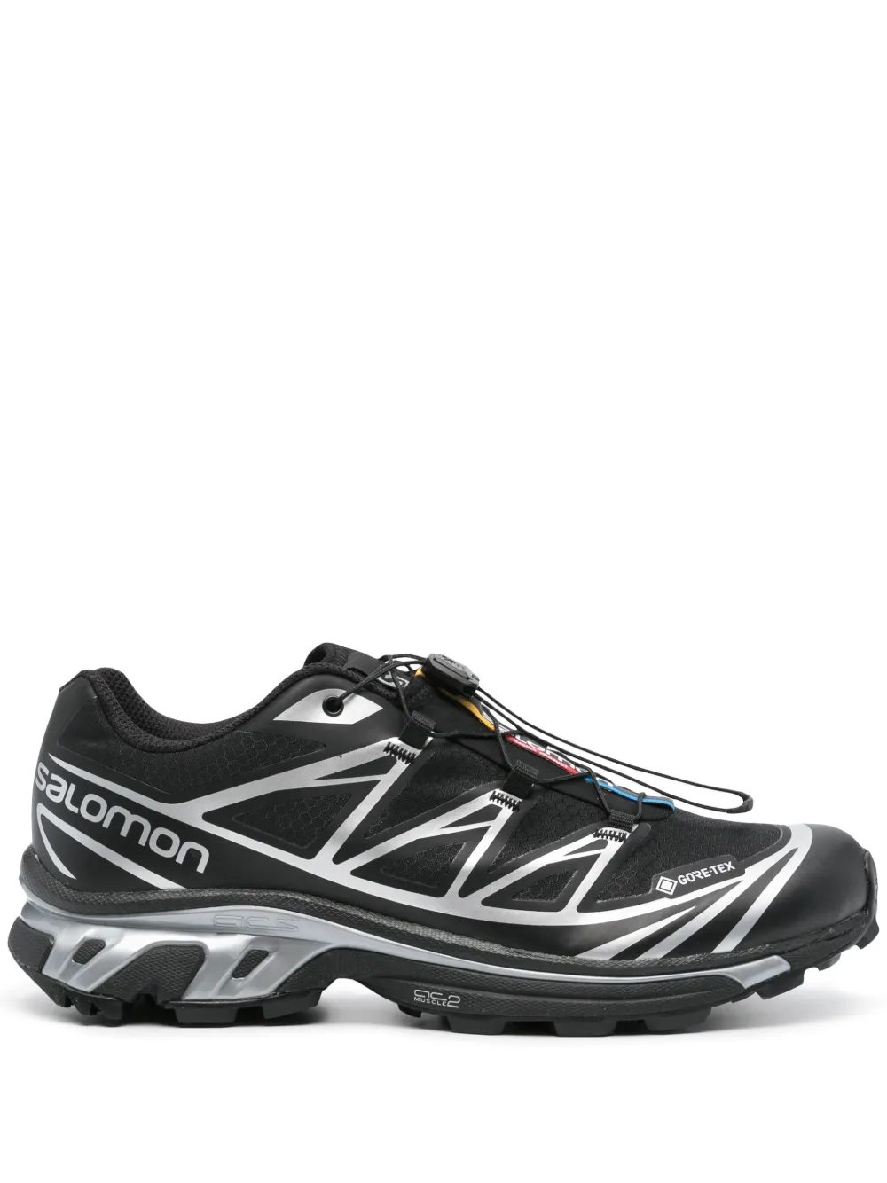 Salomon Xt-6 Advanced Gore-tex Sneakers In Black,silver