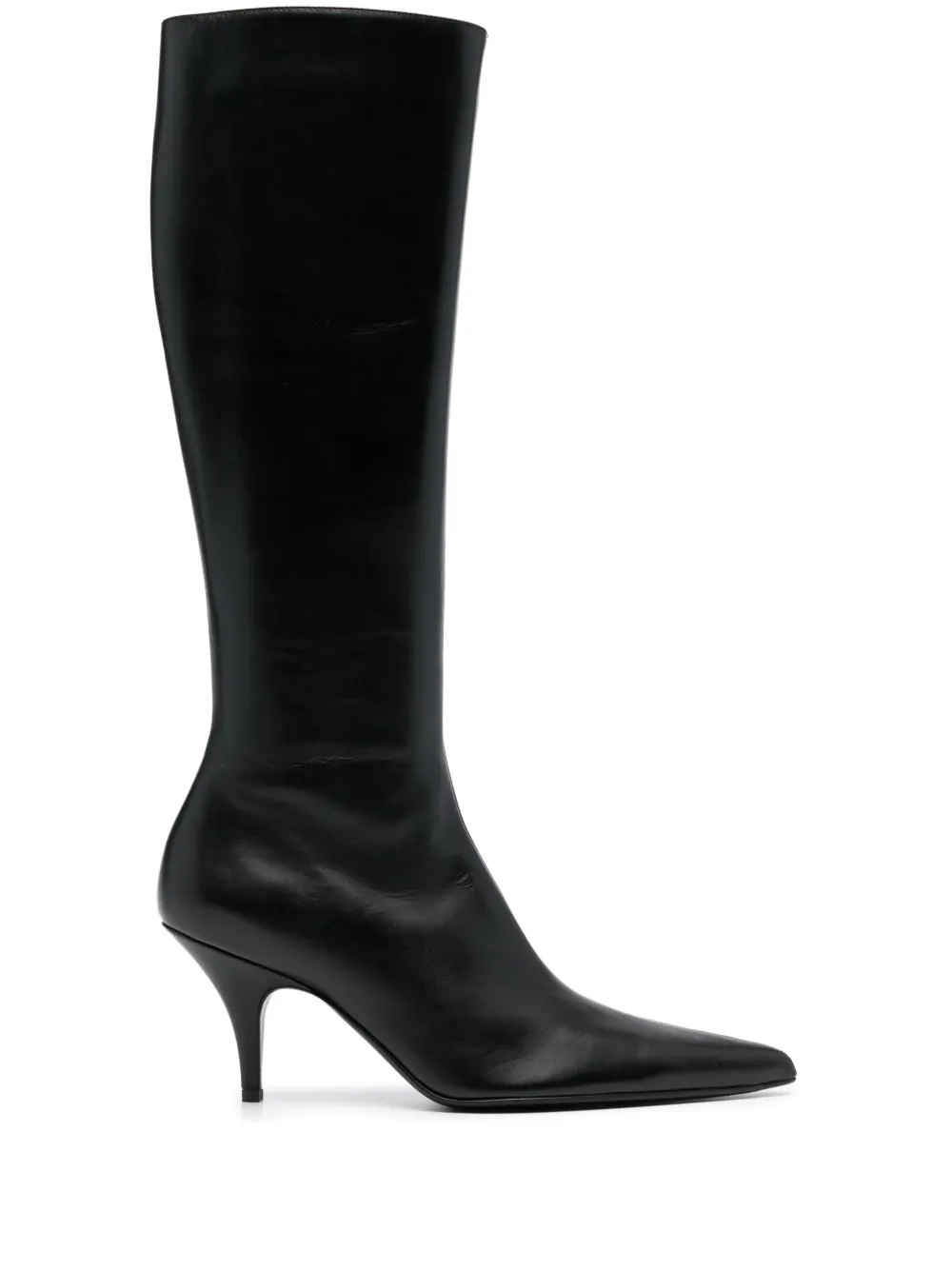 The Row Sling Boot 80mm leather boots Black