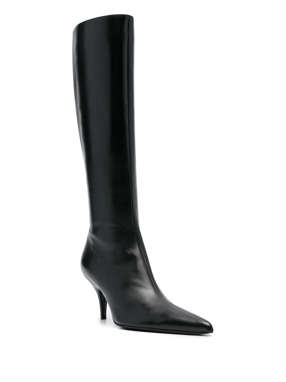 The Row Sling Boot 80mm leather boots Black