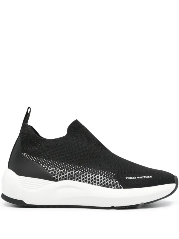 Stuart Weitzman Sw Glide Slip-on Sneakers in Black