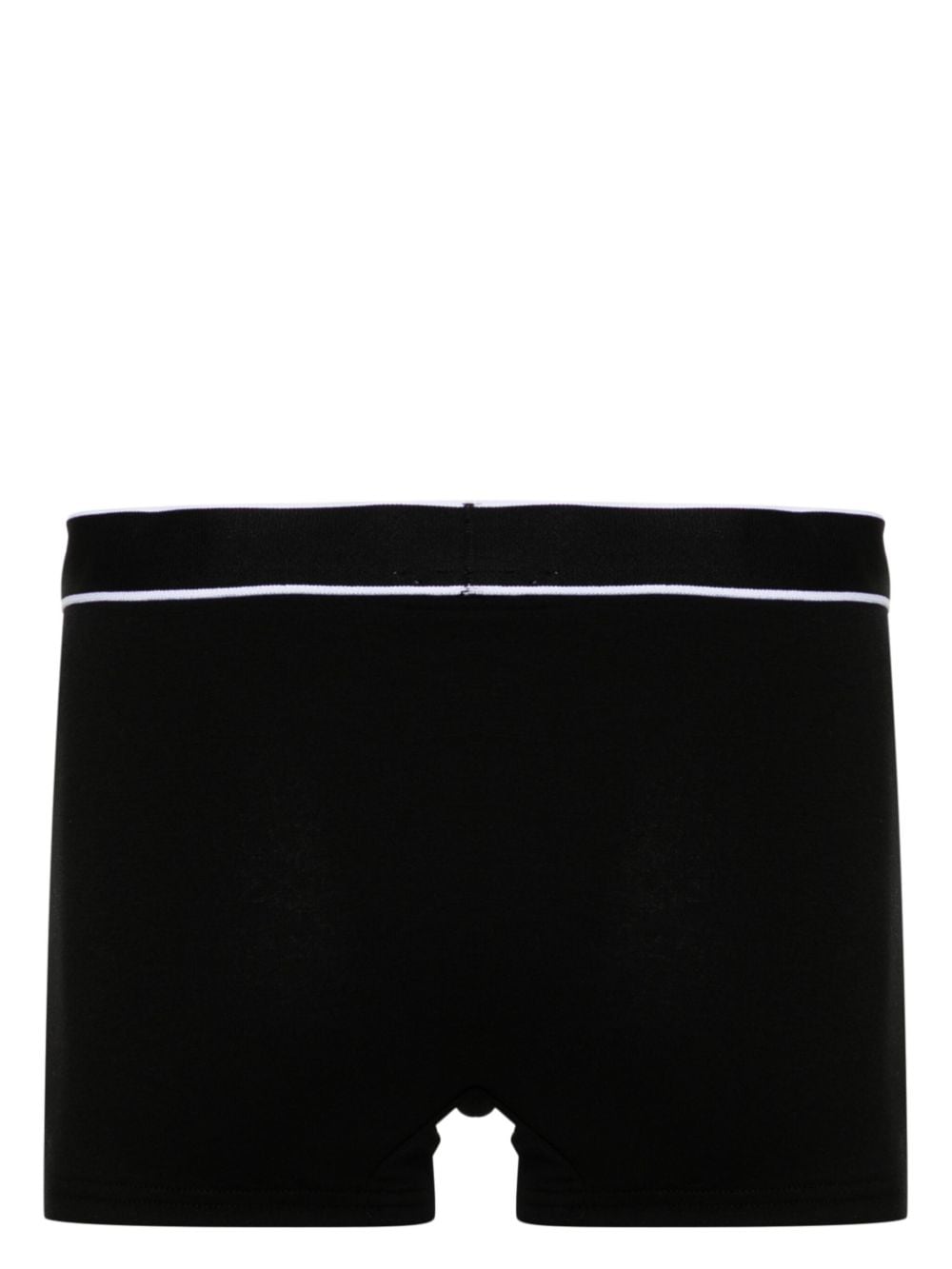 Shop Off-white Logo-waistband Cotton Briefs (pack Of Two) In Black