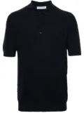 GOES BOTANICAL interlock merino wool polo shirt - Blue