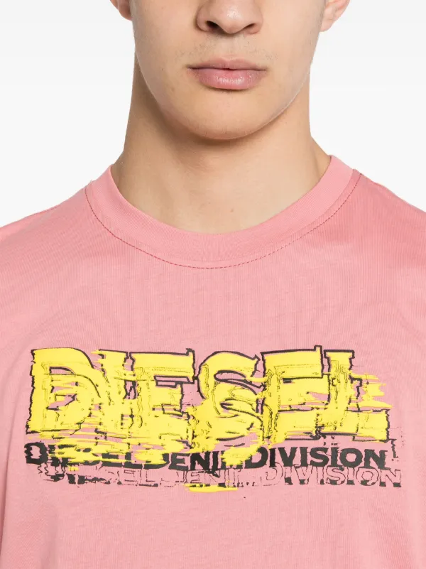 関税込【DIESEL】Diegor K70 short sleeve T-shirt★Pink★ロゴ Diesel T-Diegor-K70 T-shirt | Pink | FARFETCH BN