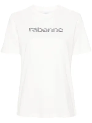 Tシャツ・カットソー RABANNE T-SHIRT WITH LOGO Rabanne T-Shirts & Jersey Shirts for Women - Shop on FARFETCH