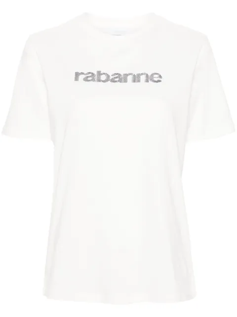 Rabanne playera bordado con lentejuelas