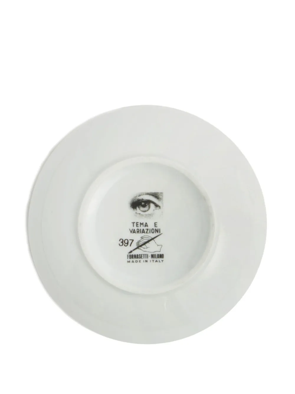 Fornasetti Aschenbecher Tema E Variazioni Nr. 397 In White