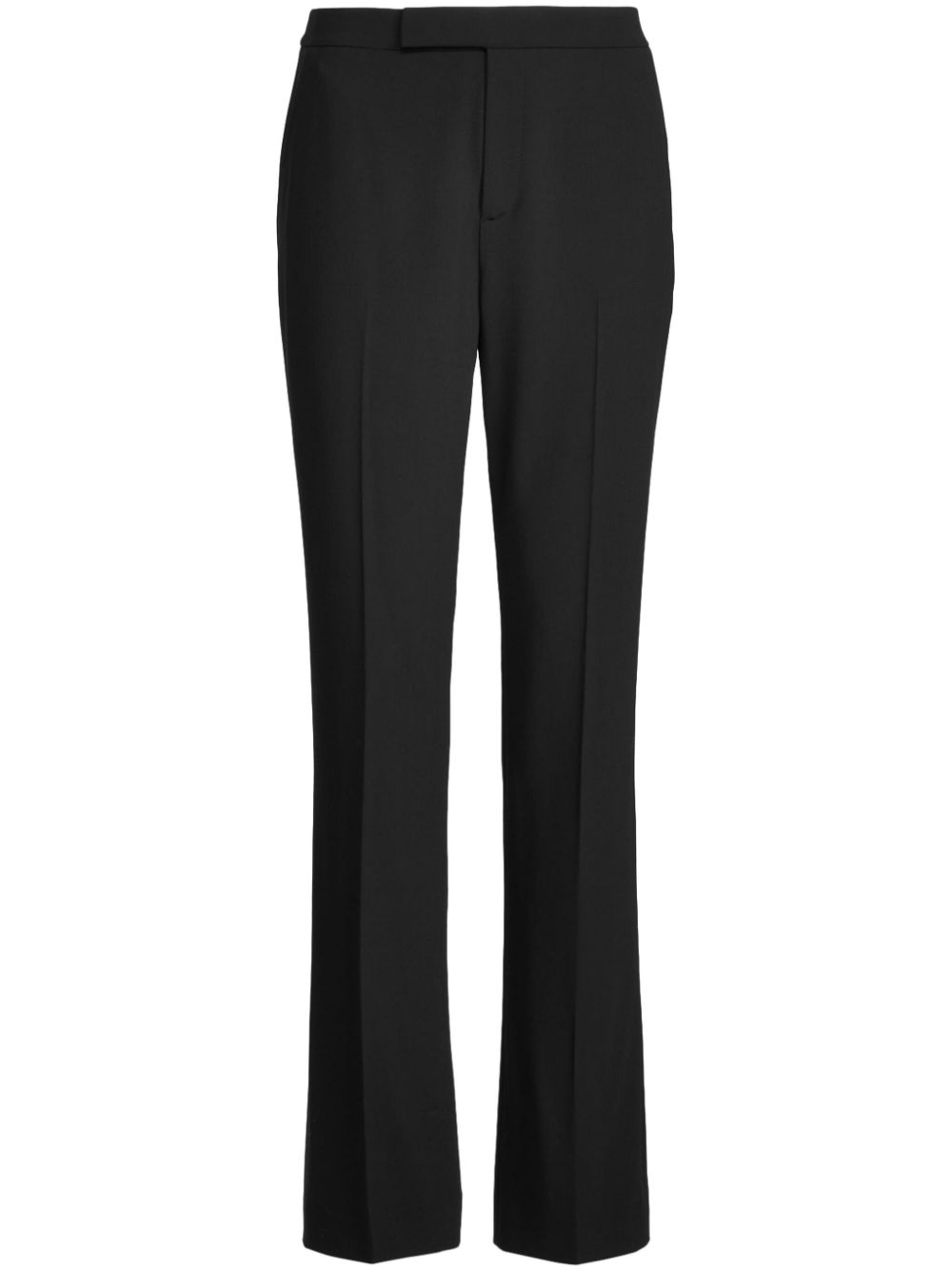 straight leg tailored trousers