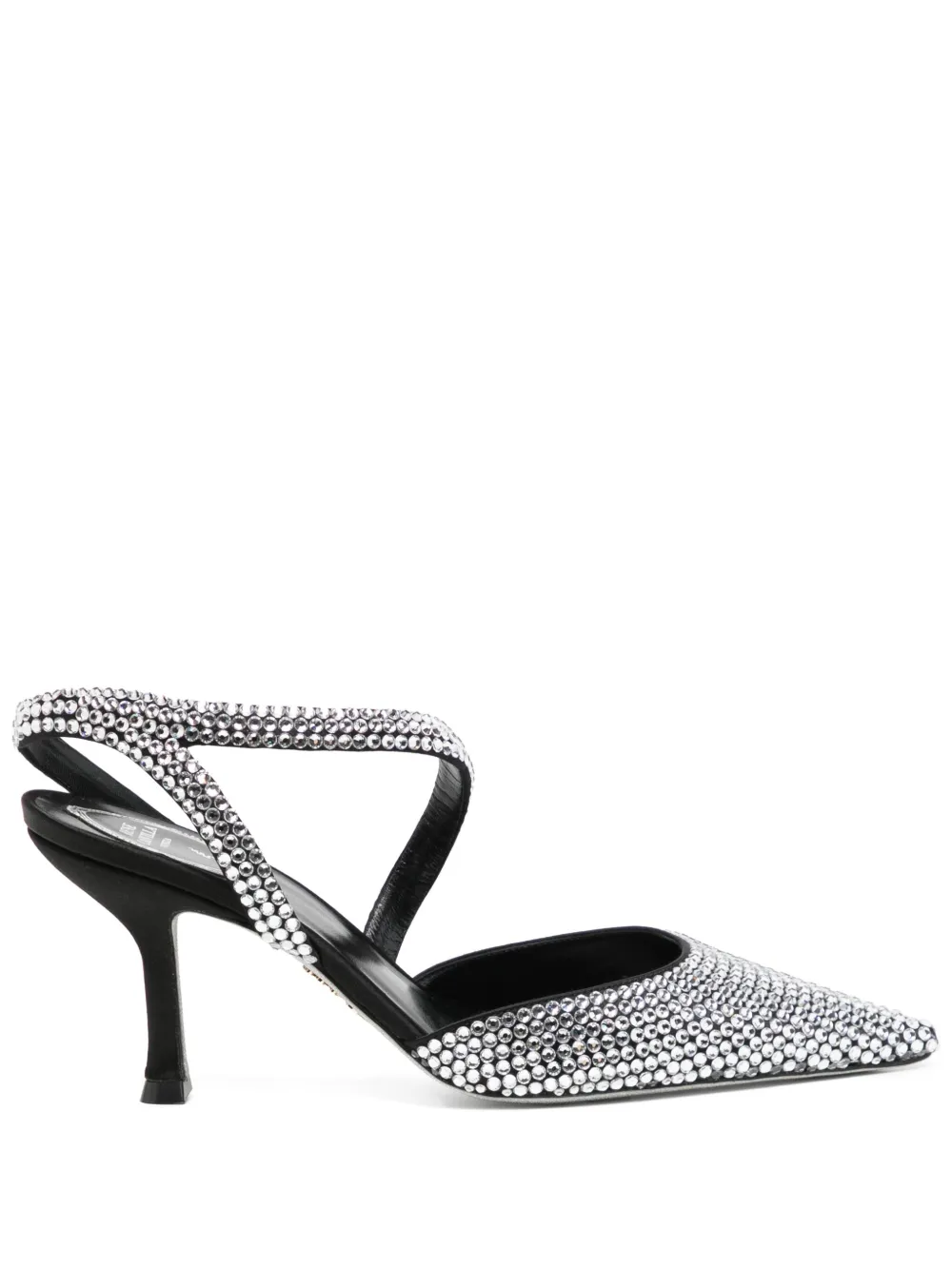 René Caovilla 90mm crystal-embellished pumps Zwart