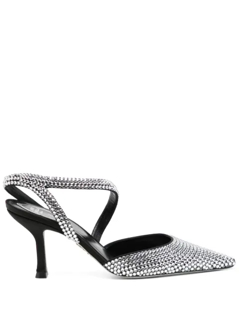 René Caovilla 90mm crystal-embellished pumps