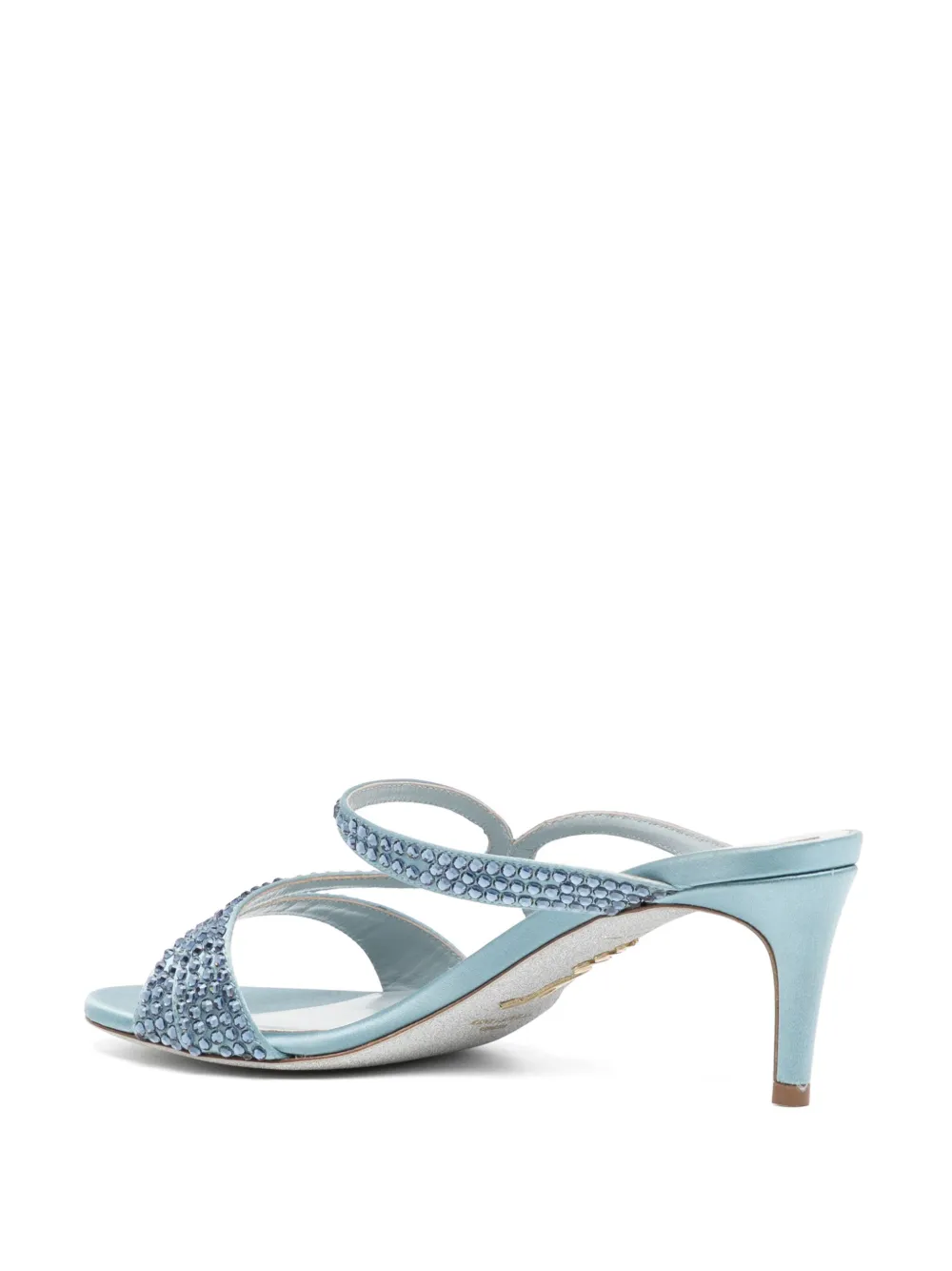 René Caovilla 70mm crystal-embellished sandals Blue