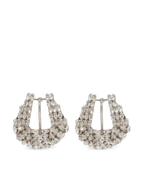 Balmain Western crystal drop earrings