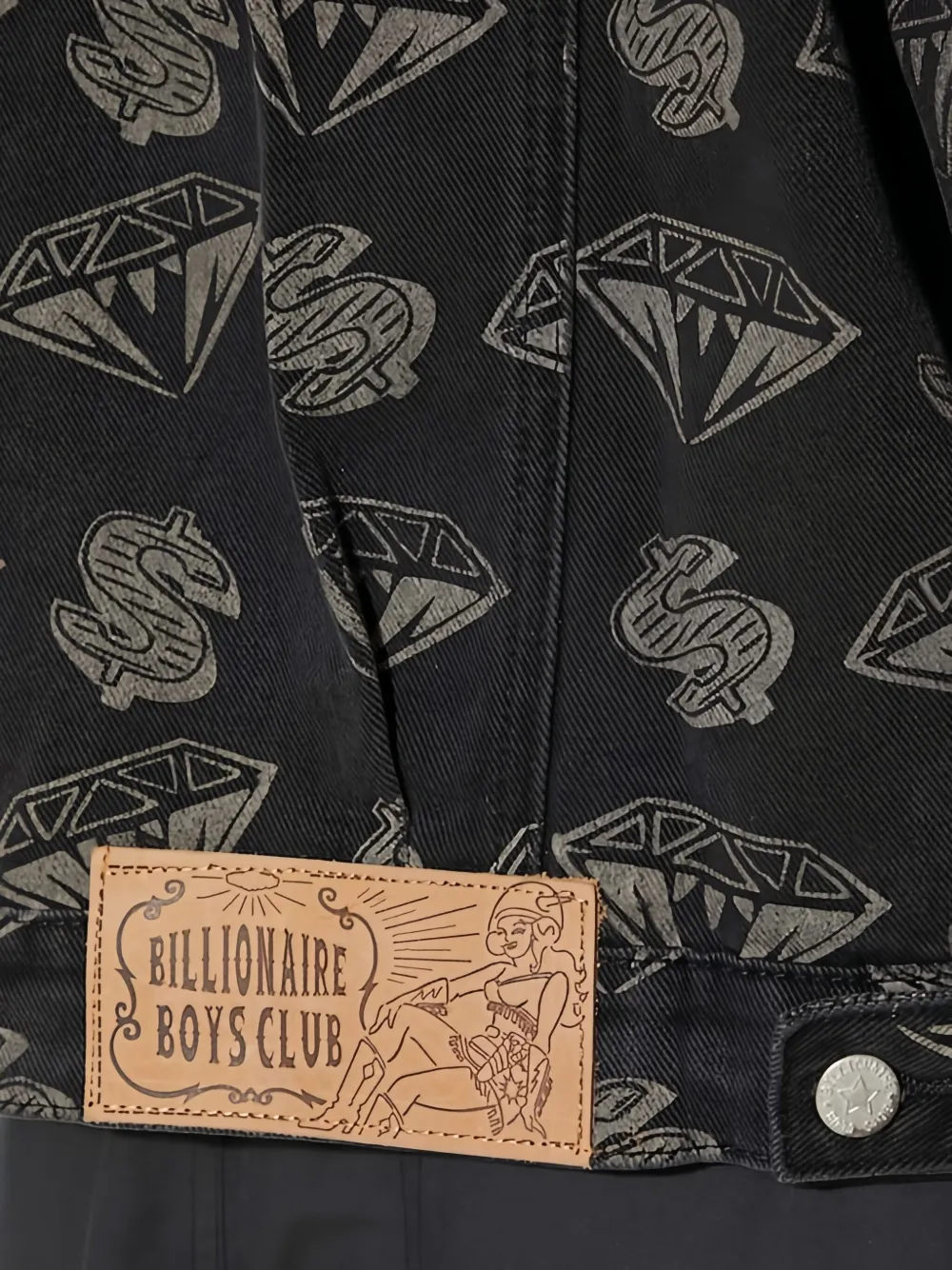 Billionaire Boys Club Diamond & Dollars jack met patroon Zwart