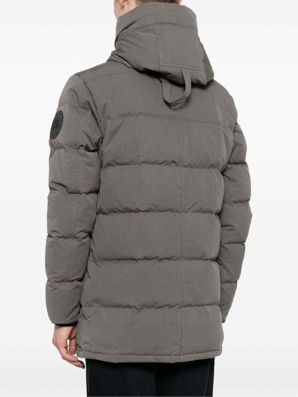 Shop Canada Goose Carson Padded Parka Coat In Grey