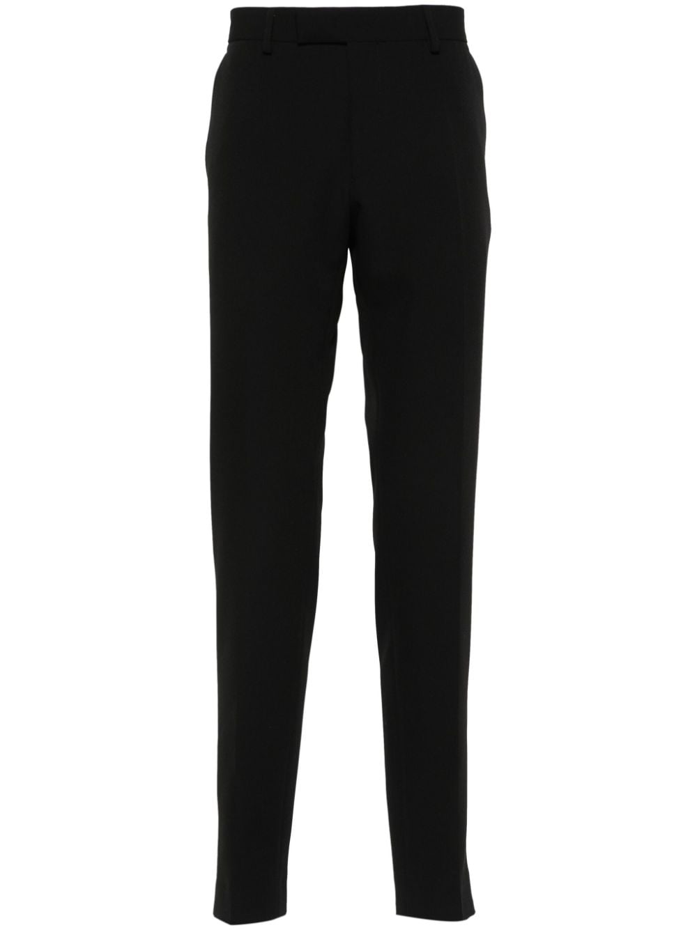 Karl Lagerfeld Sheen Slim-cut Trousers In Black
