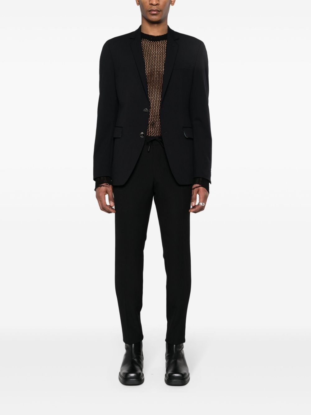 Karl Lagerfeld Nova single-breasted blazer - Zwart