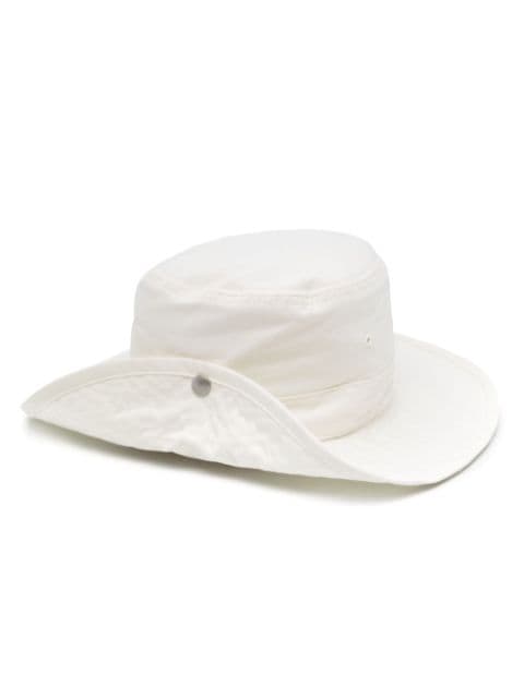 Jil Sander logo-tag cotton bucket hat