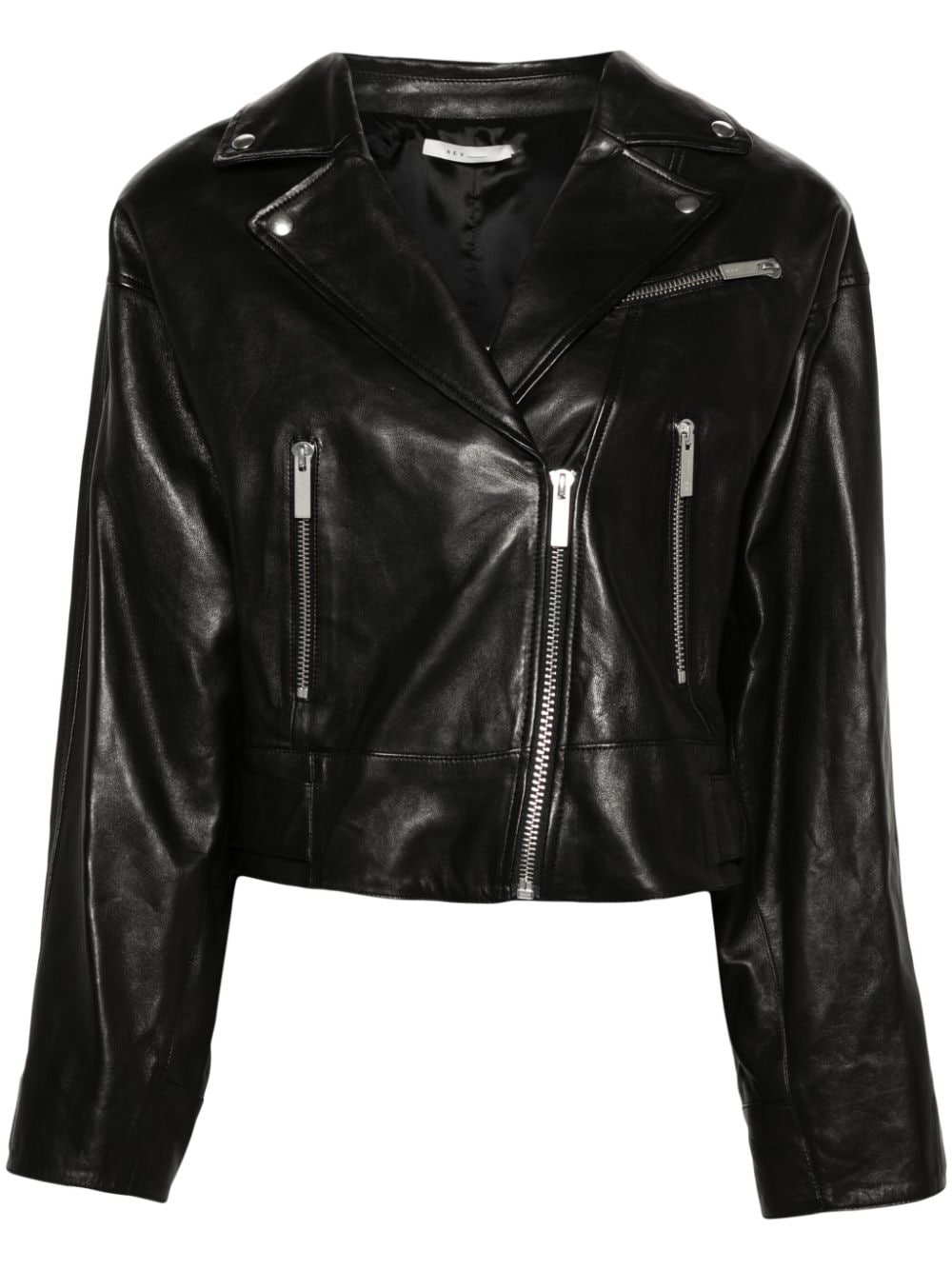 Shop Rev The Ariadne Leather Jacket In Black