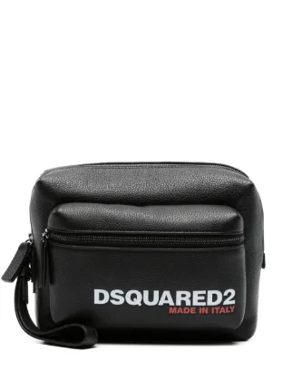 DSQUARED2 レザー クラッチバッグ | ブラック | FARFETCH JP