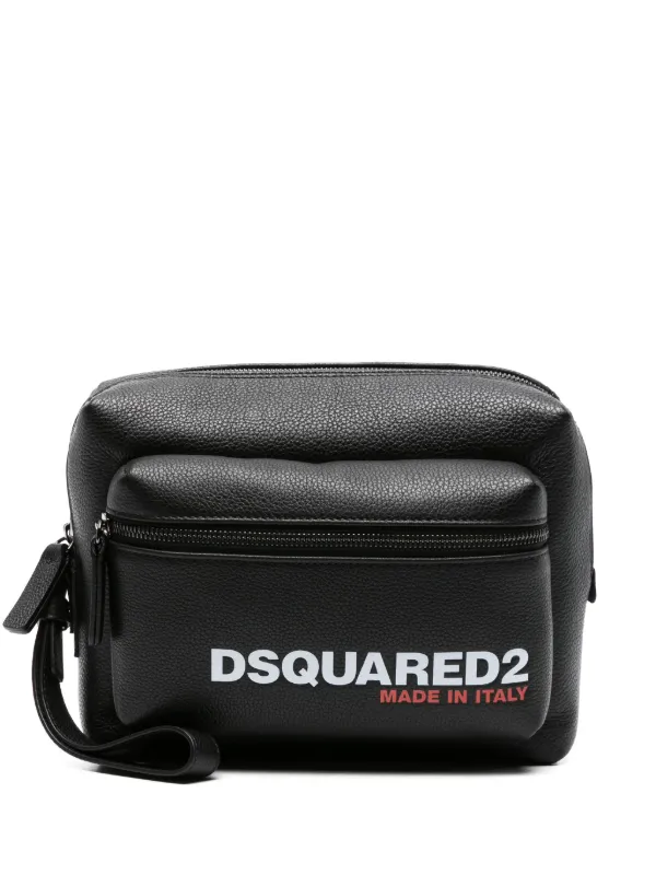 DSQUARED2 Bolso De Mano Con Logo Estampado Negro FARFETCH ES