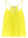 TWINSET feather-like tank top - Yellow