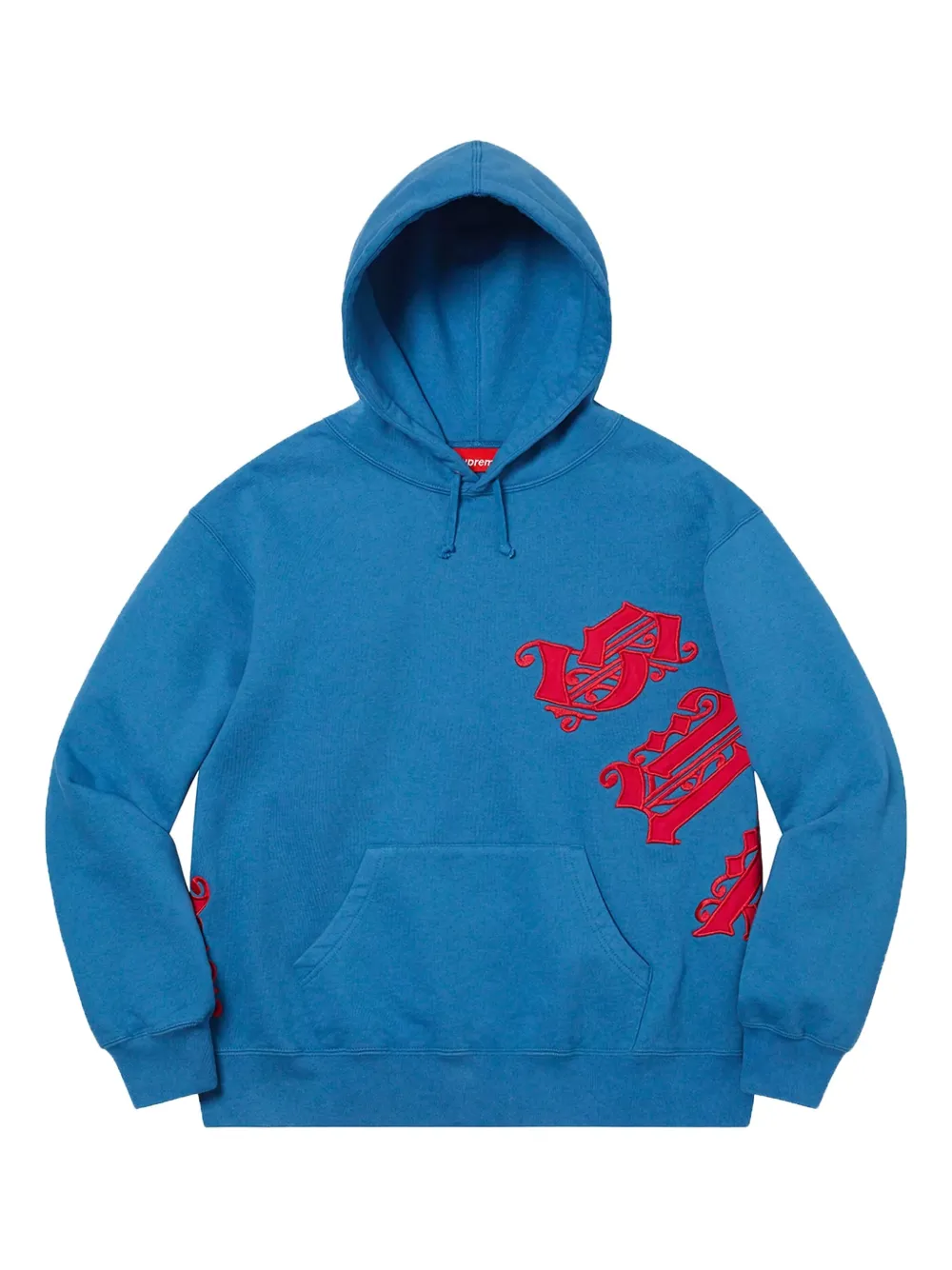 Supreme Old English Wrap hoodie Blauw